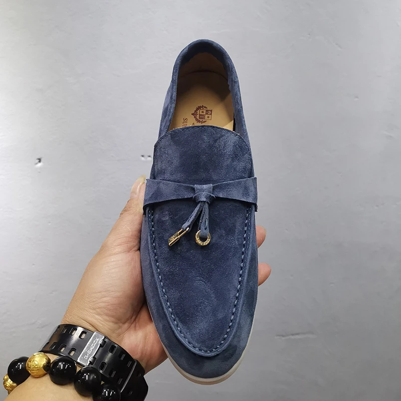 

vallu 2020 autumn sheepskin beanie shoes women's all-match soft sole, comfortable, non-grinding, soft leather suede loafers