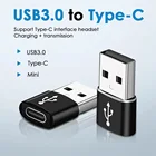 Переходник с USB 3,0 на USB 3,1 Type C OTG, гнездовой конвертер, передача данных для Macbook, Samsung S21, S20, разъем USB C OTG