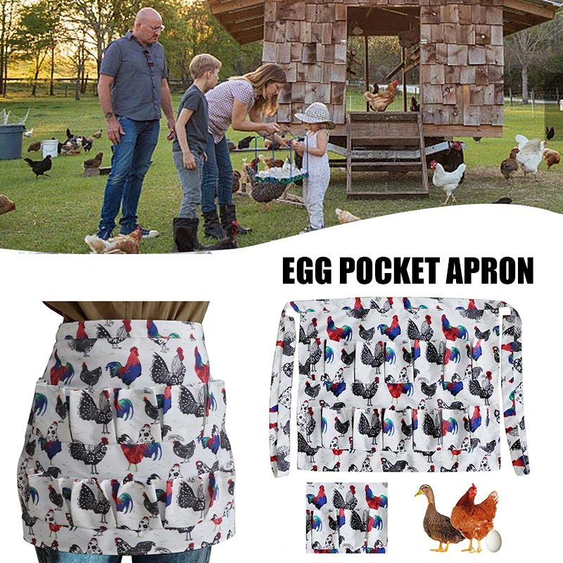 

Портативная и удобная юбка-фартук с множеством карманов для сбора яиц