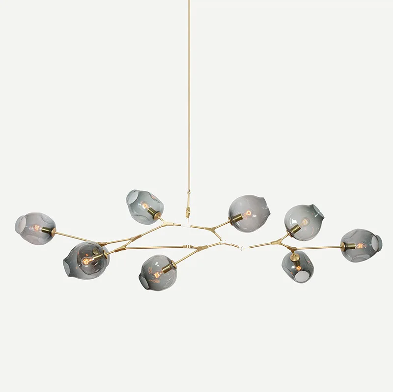 

Nordic LED Chandelier for Living Room Bedroom Kitchen Gold Glass Ball Lustre Ceiling Hanging Lamp Home Decor Lighting Fixtures