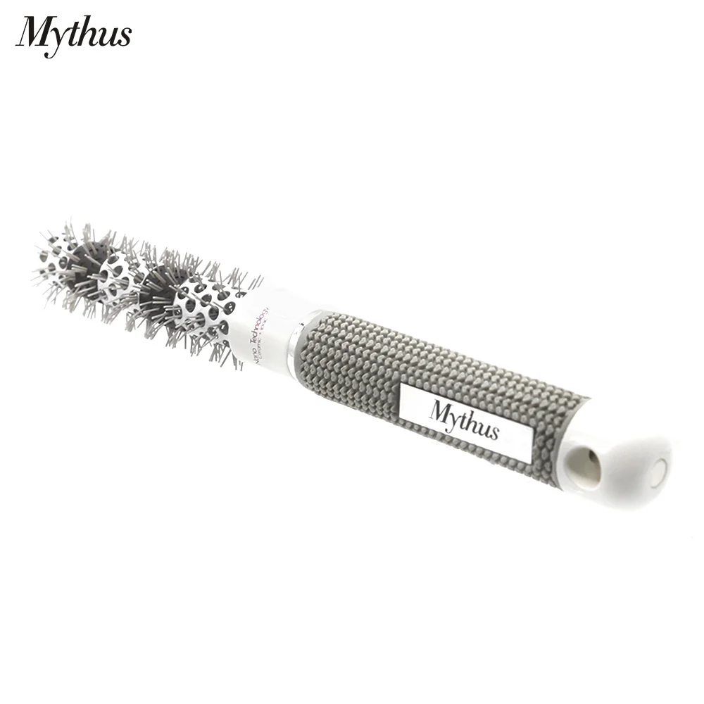 

Mythus Pro 1 Pc 25mm Hairdressing Curly Brush Heat Resistant Ceramic Hair Round Brush With Nylon Teeth Hairdresser Styling Tools