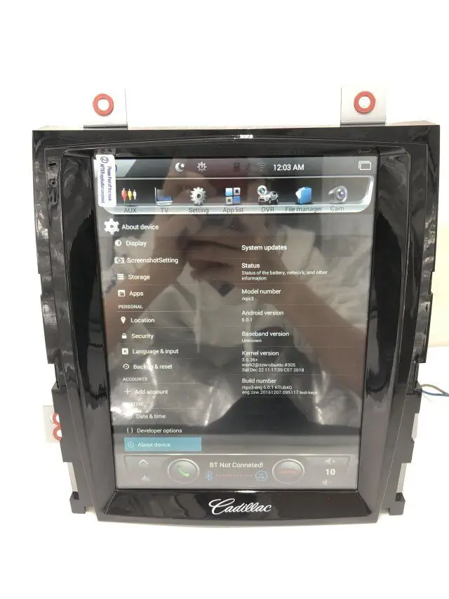 Вертикальный экран 10," четырехъядерный Tesla Android автомобильный DVD gps Навигатор Радио Аудио плеер для Cadillac Escalade весы 2 Гб