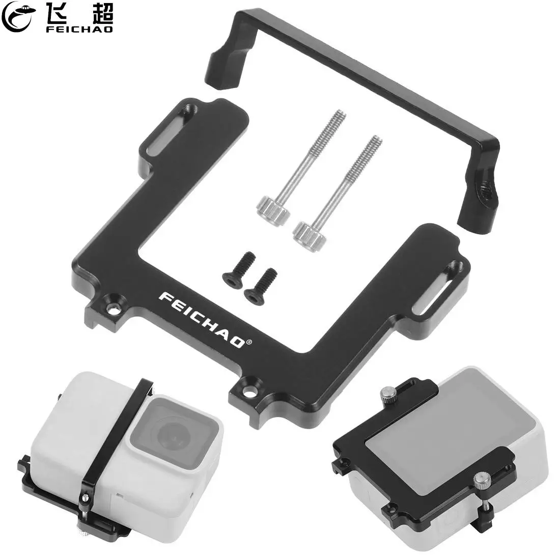 Мини ручной карданный подвес для камеры крепление пластина для GoPro 8 7 6 5 для DJI Osmo Action /Ricca для FeiYu WG2X FY-G6 стабилизатор