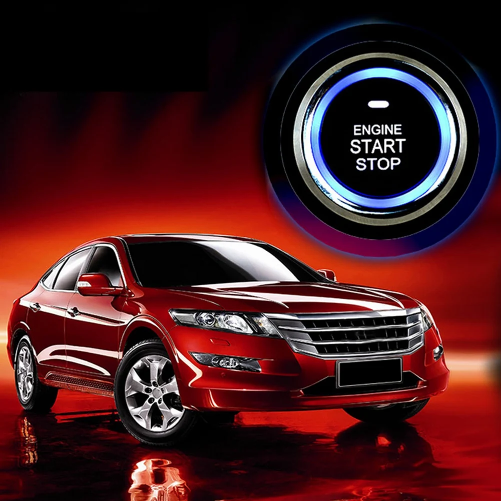 Система запуска двигателя автомобиля с кнопкой Start/Stop, блокировкой RFID, без использования ключа и системой иммобилайзера на 12В.