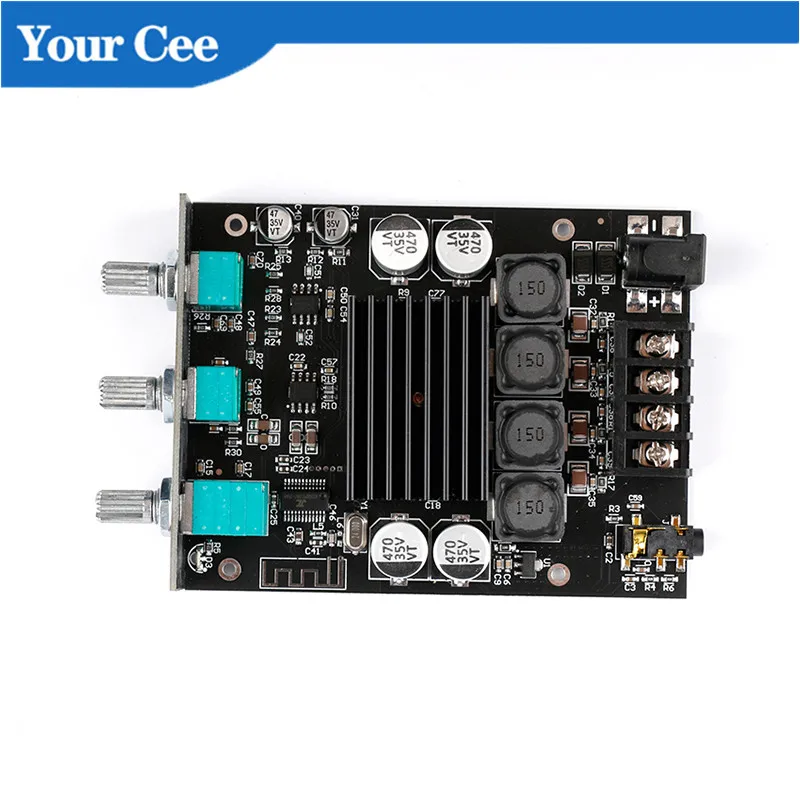 Модуль усилителя мощности звука 100W * 2 Bass Регулируемый BLE 5 0 Dual Channel