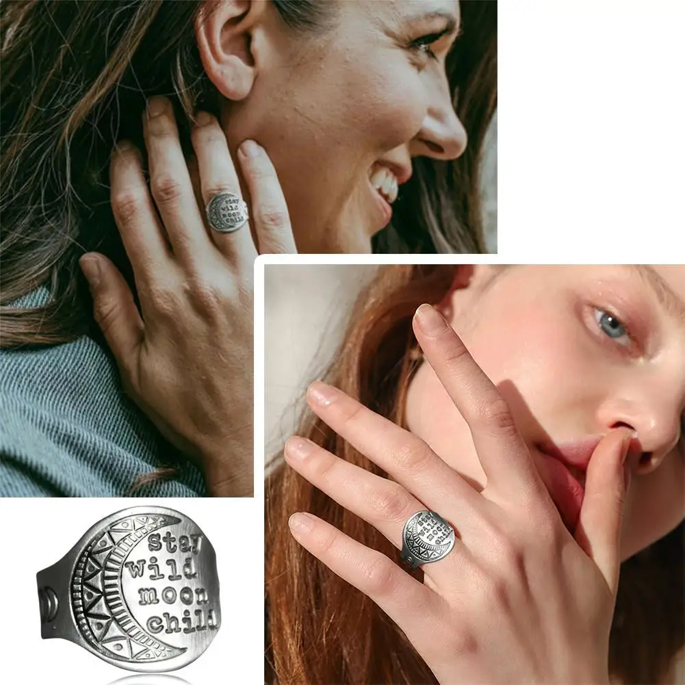 Модное винтажное кольцо в европейском и американском стиле для мужчин женщин