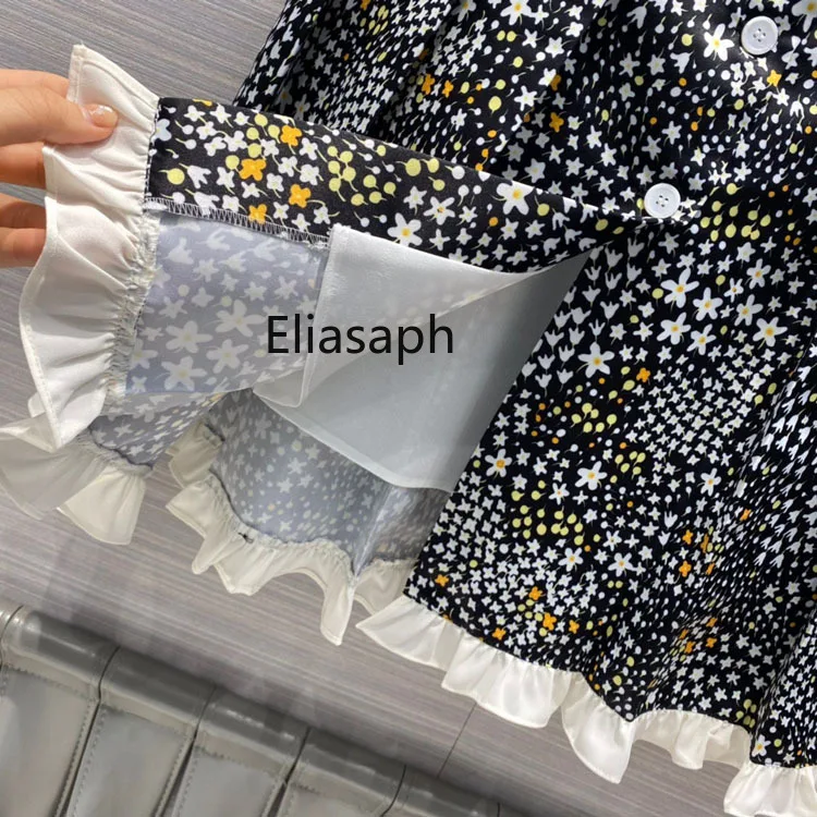 

Pastoral Style Star Flower Skirts for Women Summer 2021 New High Waist Big Hem Loose Skirts Elegant Lady Spliced Pleated Skirts