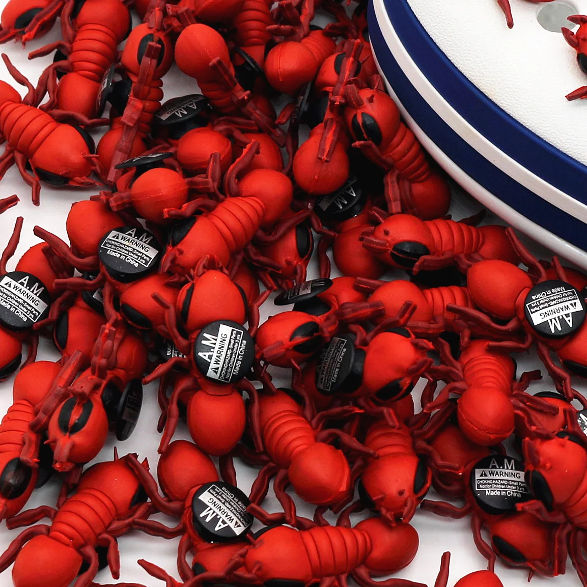 Украшения для обуви из ПВХ с 3d-изображением огненного муравья 1 шт. высокая