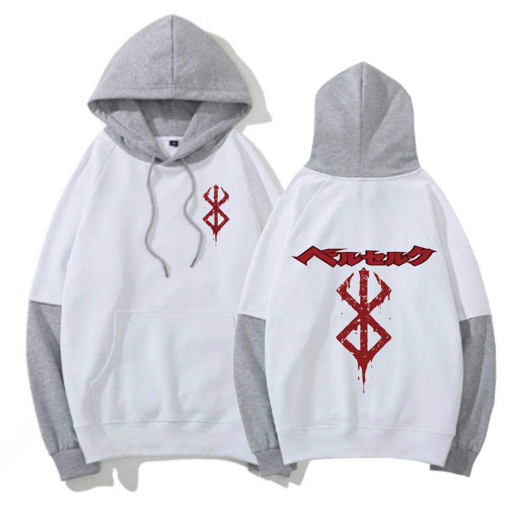 

Необычные логотип Аниме Толстовка с принтом Модные свободные топы с длинным рукавом для мужчин