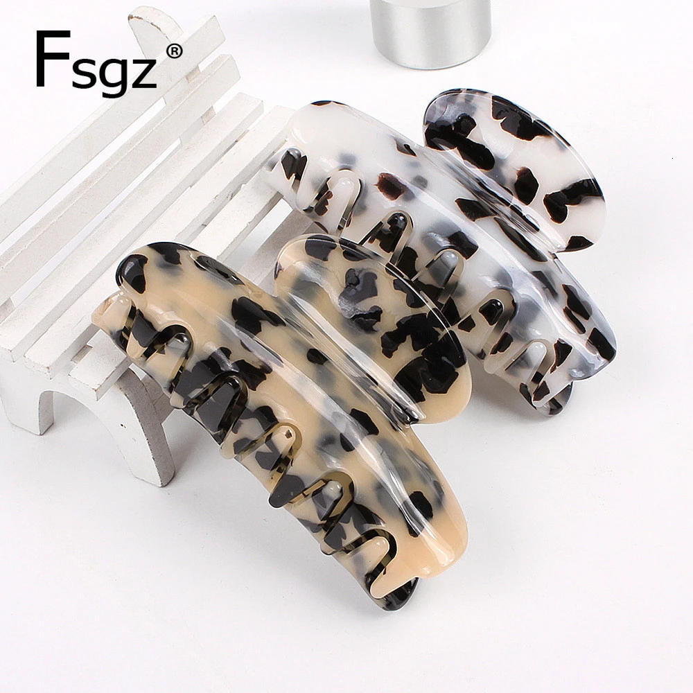 Высококачественные крупные крабы для волос женщин модные заколки с уксусной