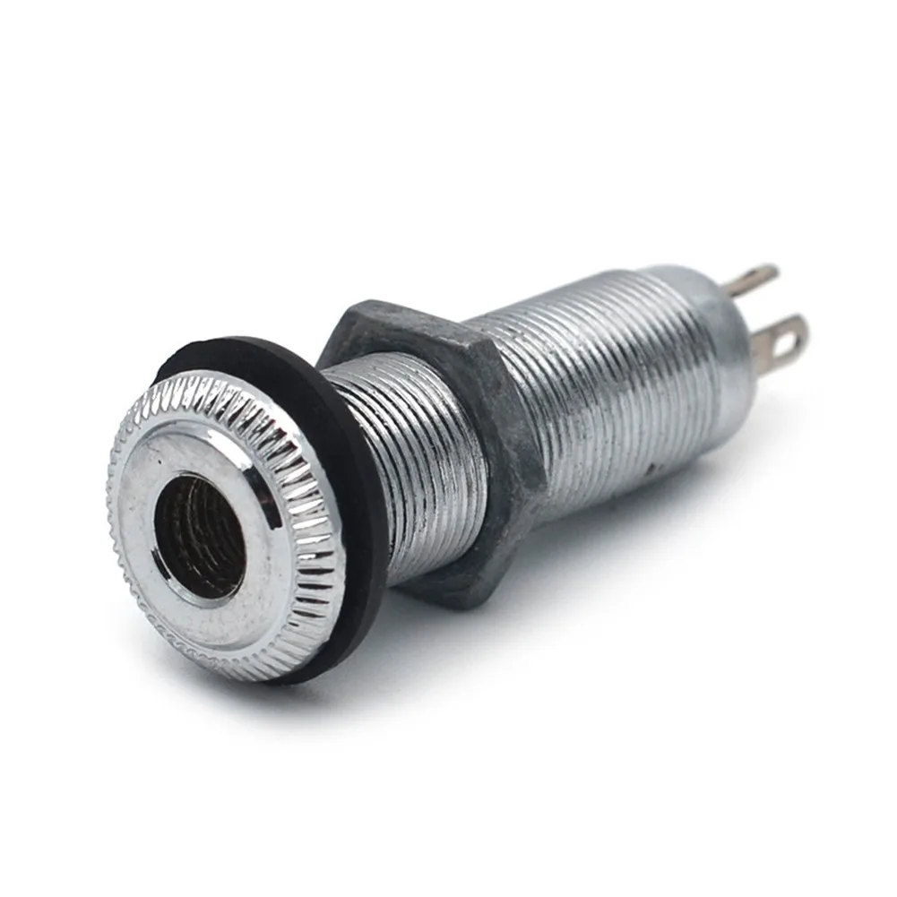 

Electric Guitar Bass Pickup Endpin Output Input Plug Socket 6.35mm Cylinder Jack Metal Material Electric Guitar Part AccessorieS