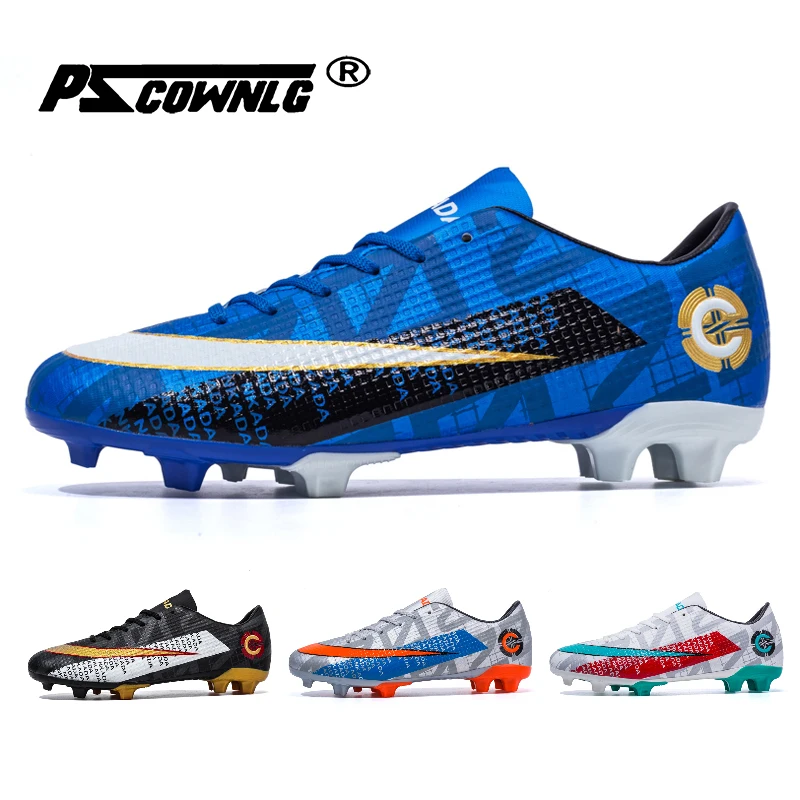 

Unisex High Ankle Turf Soccer Shoes For Man Long Spike Sock Original Men Football Boots Cleats Trainning Sneakers