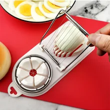 Multifunctional Egg Cutter Stainless Steel Egg Slicer Sectioner Cutter Mold Flower-Shape Luncheon Meat Cutter Kitchen Gadgets