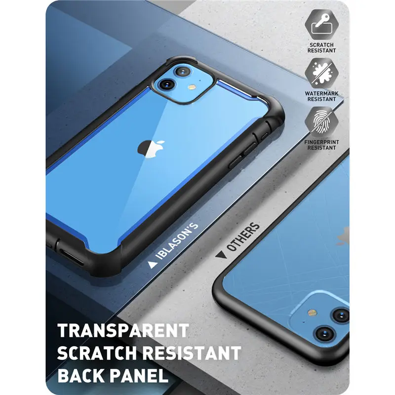 i blason for iphone 11 case 6 1 inch 2019 release ares full body rugged clear bumper cover case with built in screen protector free global shipping