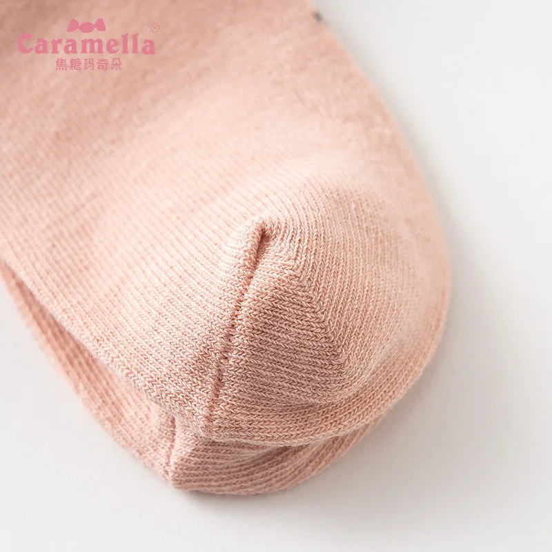 Носки для девочек 3 пары мягкие милые короткие носки из чесаного хлопка с бантом