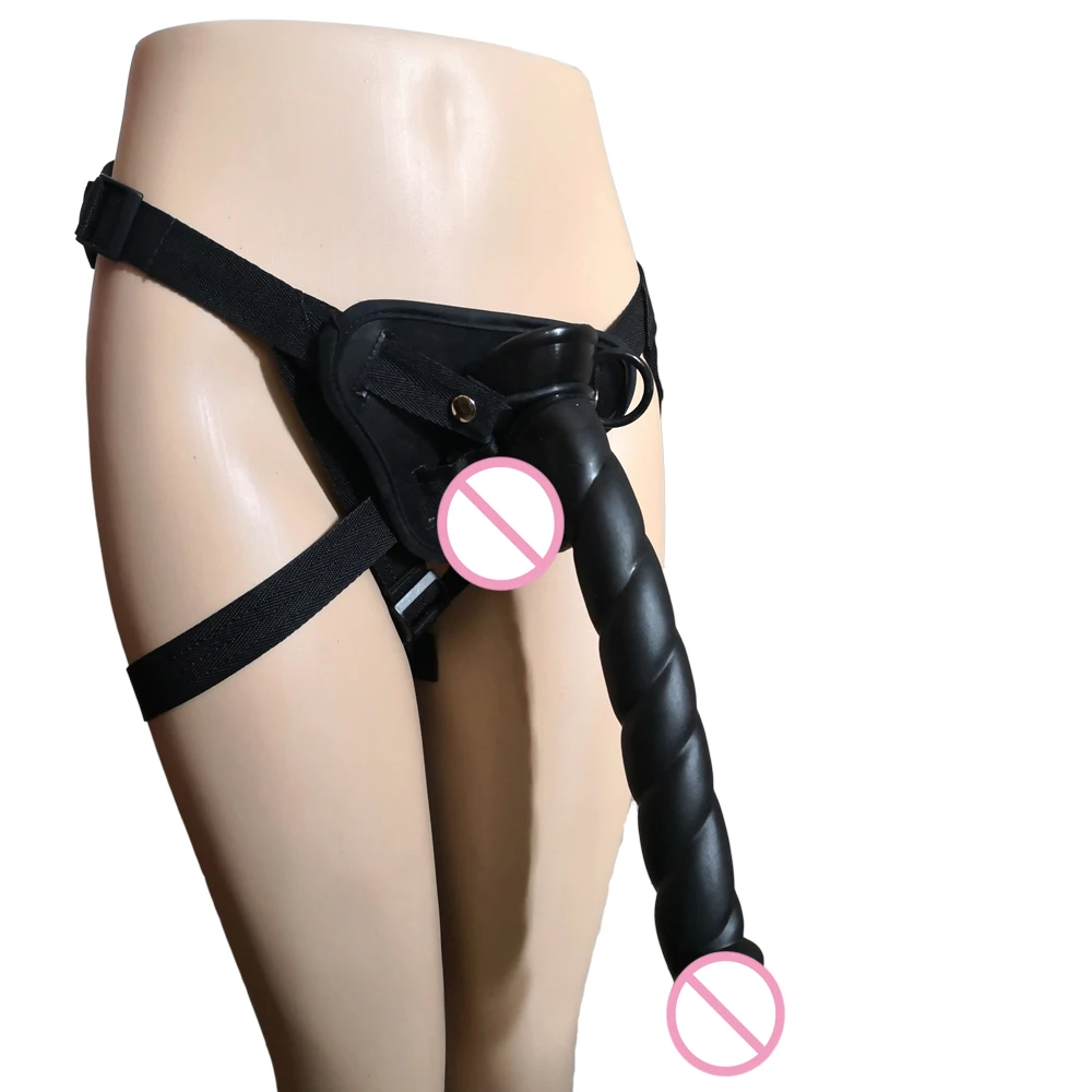 32 см страпон длинный фаллоимитатор реалистичный черный для женщин мягкий с