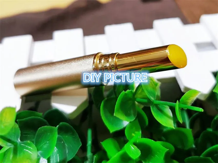 2 8 г превосходный класс золотистый алюминиевый цвет пластиковая Помада для губ