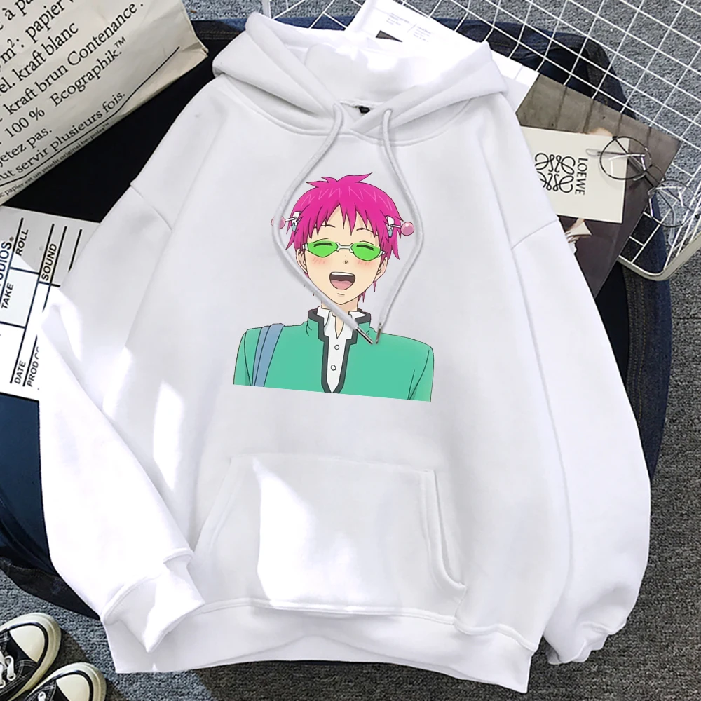 

Saiki kusuo sainan аниме принт мужские модные свободные толстовки с капюшоном Повседневная Теплая Толстовка Осенняя флисовая одежда с круглым выре...
