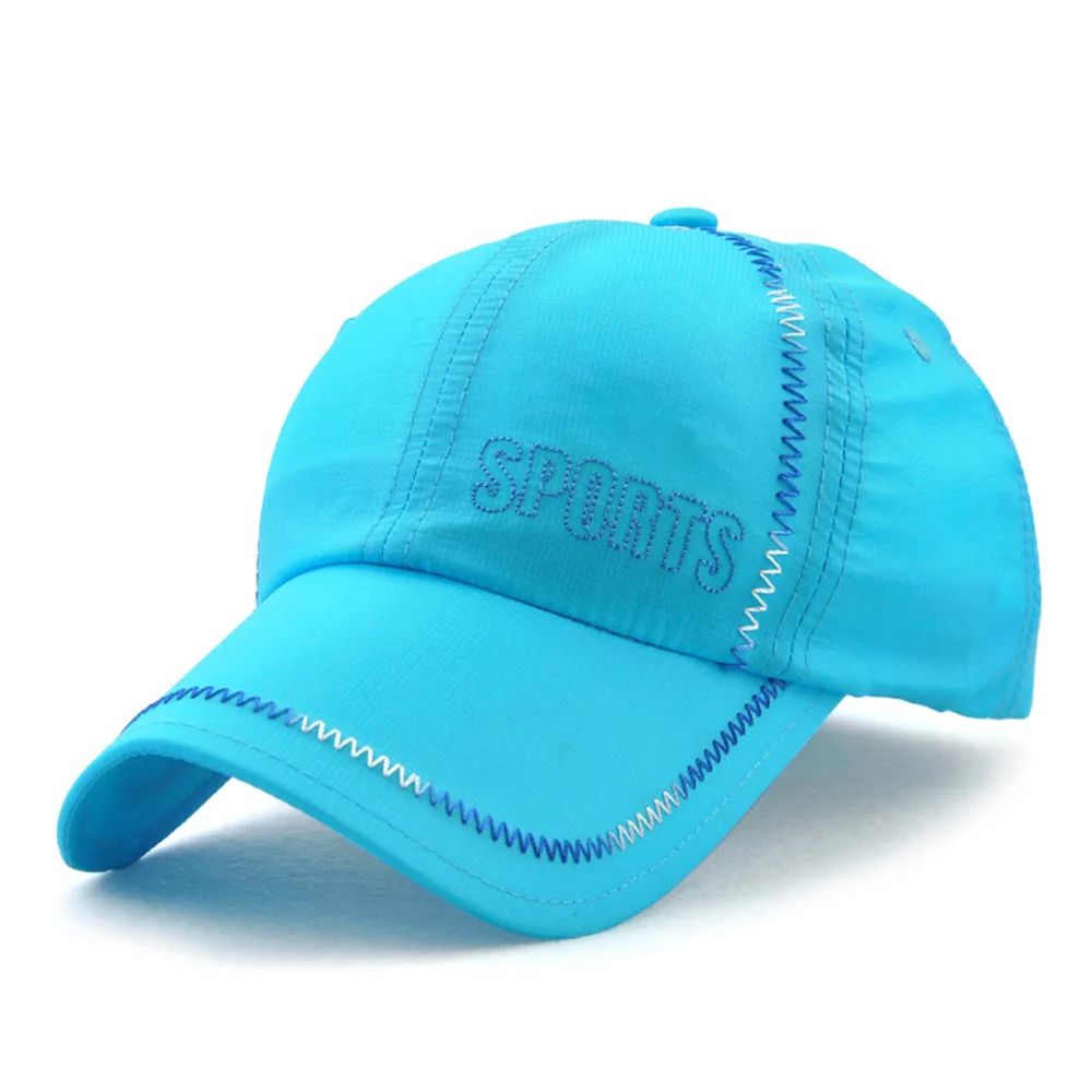 sky blue TOHUIYAN летняя солнцезащитная Кепка для мужчин и женщин, дышащая Кепка, бейсболка, регулируемая шапка, бейсболка s - Цвет: sky blue