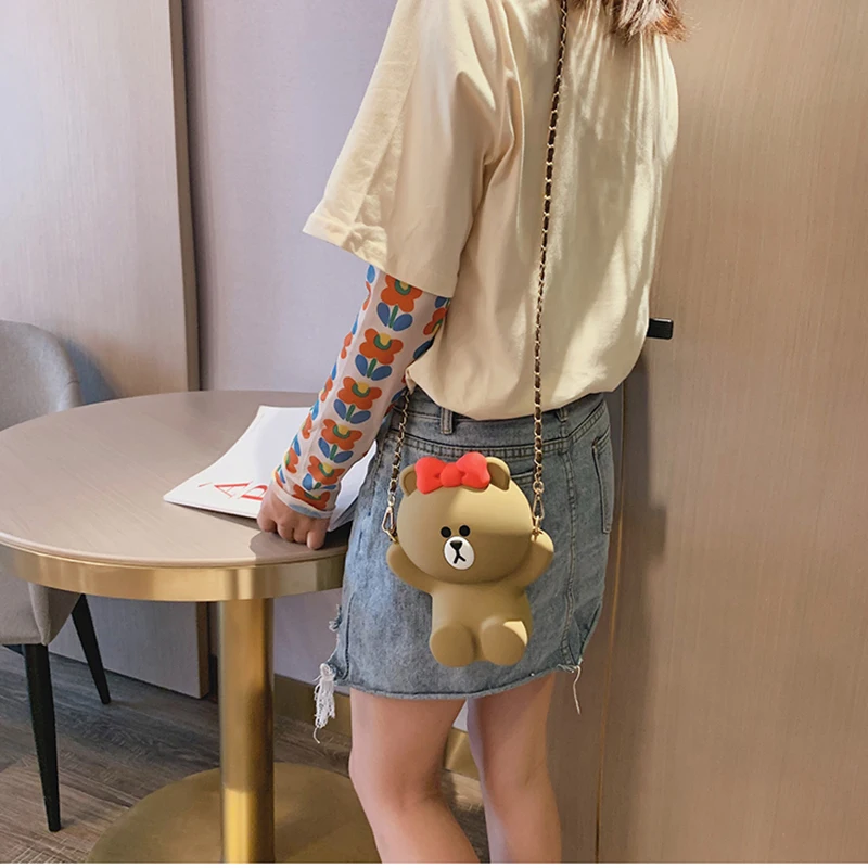 Мягкий силиконовый чехол с объемным рисунком Kawaii для мобильного телефона iPhone XS XR