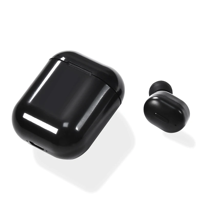 Single ear Black Мини TWS Bluetooth 5,0 наушники 3D настоящие беспроводные стерео наушники с микрофоном наушники HiFi глубокий бас звук беспроводная двойная гарнитура - Цвет: Single ear Black