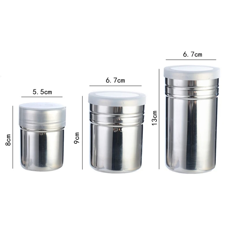 Шейкеры из нержавеющей стали шейкер мелкой сетки для кофе какао пудра с
