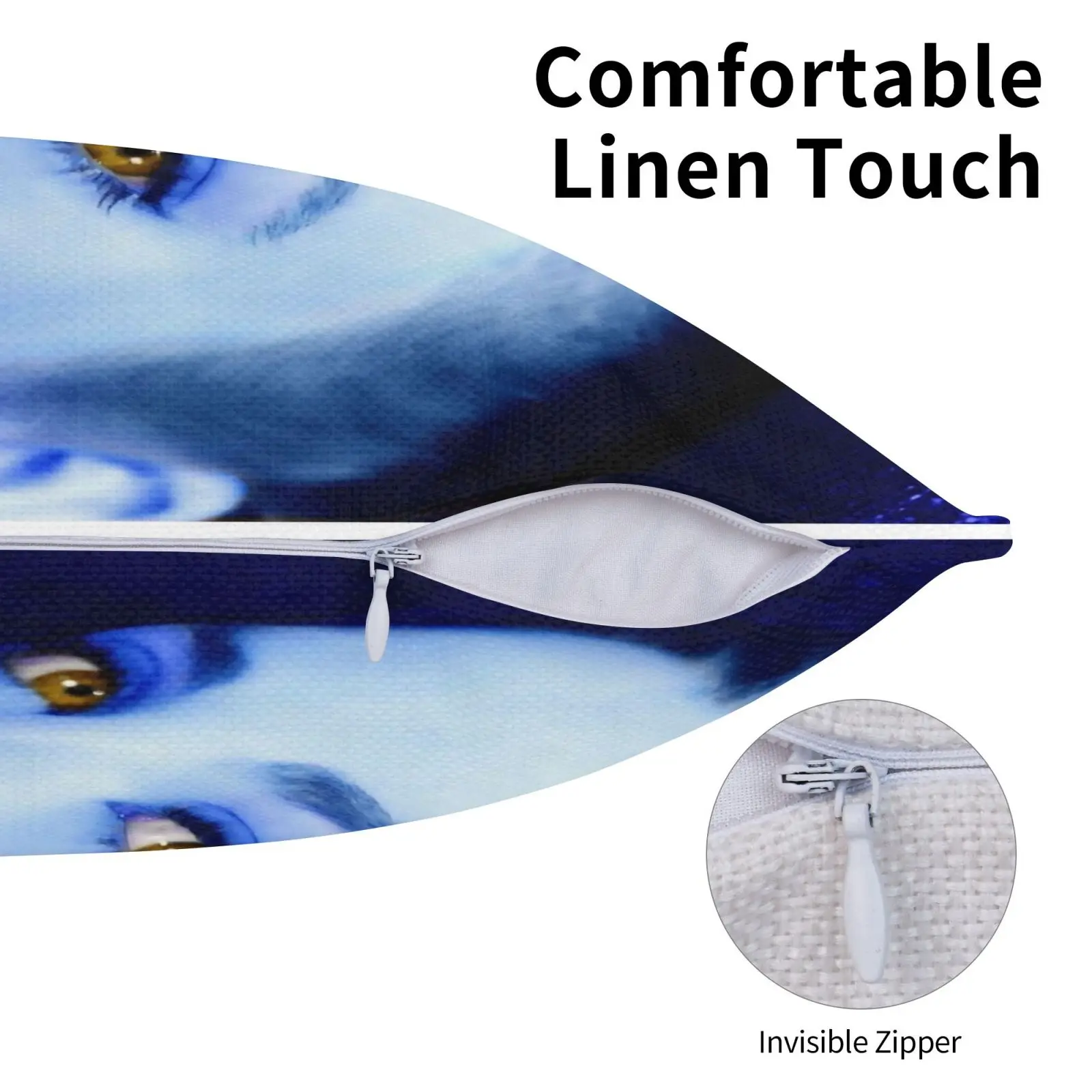 Наволочка из льняной плюшевой ткани с изображением изящности на заказ чехол для