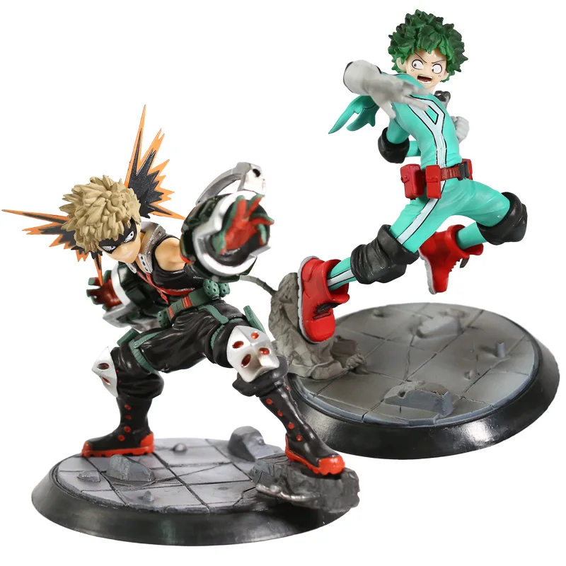 

Моя геройская Академия Bakugou Katsuki Midoriya Izuku Battle Ver. Статуэтка из ПВХ фигурка Коллекционная модель игрушка