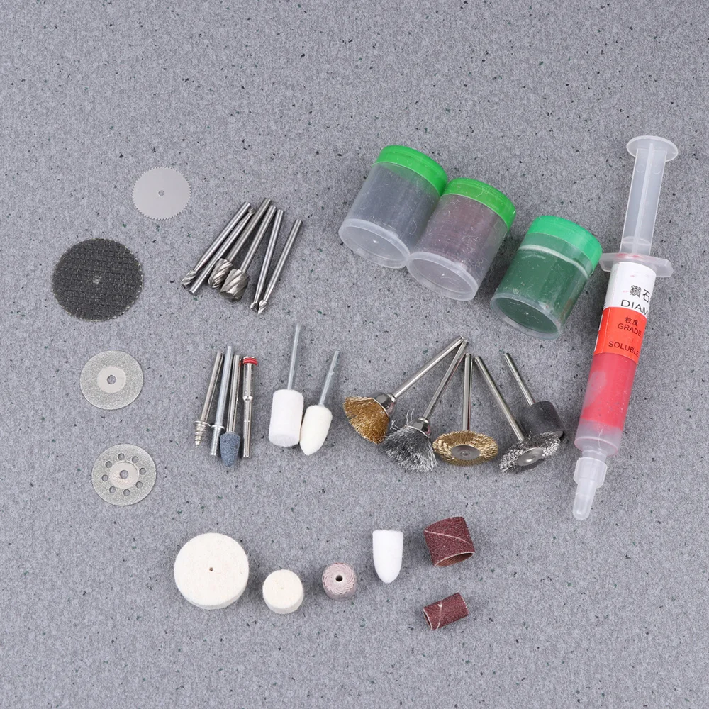 

218Pcs Electric Polishing Grinding Tools Kit Electric Grinder Accessories Carving Head Abrasive Tool Grinding Head Slice Set