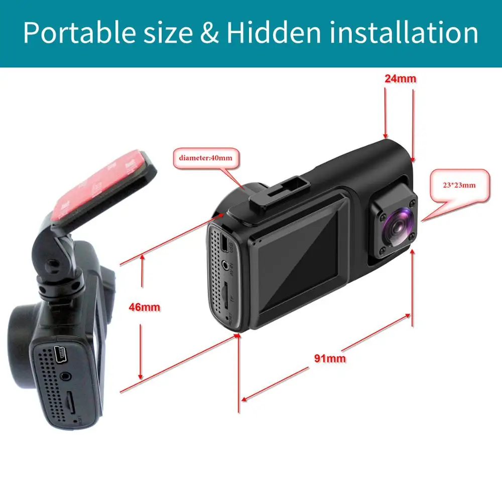 Видеорегистратор Maiyue star 4K HD Wi Fi GPS1080P с двумя передними и задними