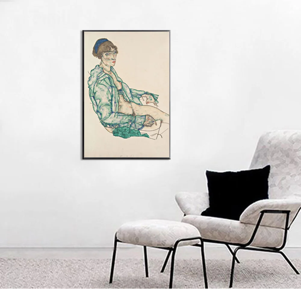 Печатная живопись холст настенные художественные плакаты картины очертание