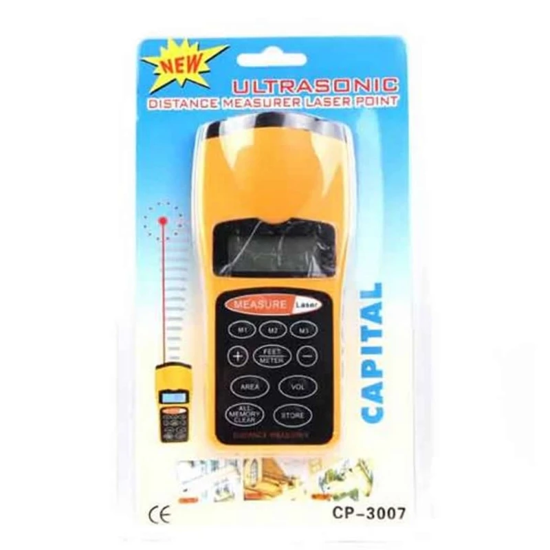 

18M 60FT LCD Ultrasonic Pointer Distance Measurer Range Finder Device