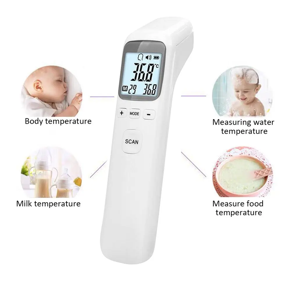 

Drop Shipping Infrared Thermometer Non-Contact Digital Forehead Thermometer+LCD Backlight for Adult/kids/Baby Wholesale