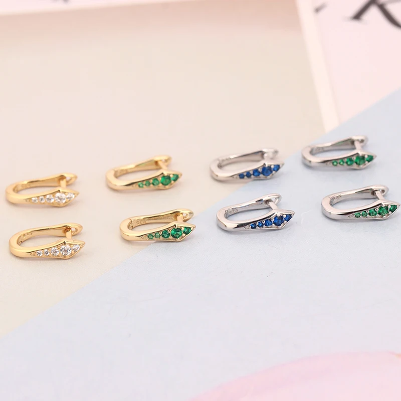 

Цветные циркониевые U-образные кольца для пирсинга змеи, серьги для пирсинга, клипсы для пирсинга, Пряжка для ушей для женщин, ювелирные изде...