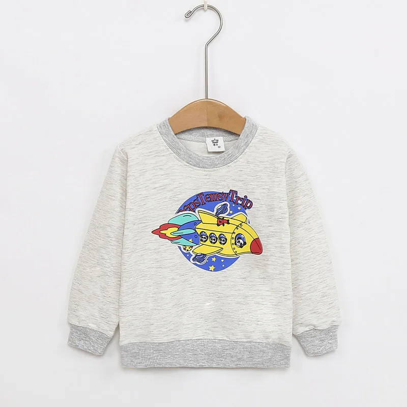 Детский свитер с длинными рукавами джемпер круглым вырезом для маленьких