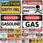 SQ-DGLZ гараж Винтаж металлический знак Оловянная табличка Ретро гараж Настенный декор бар украшения старых автомобилей Club человек пещера газмасло опасности