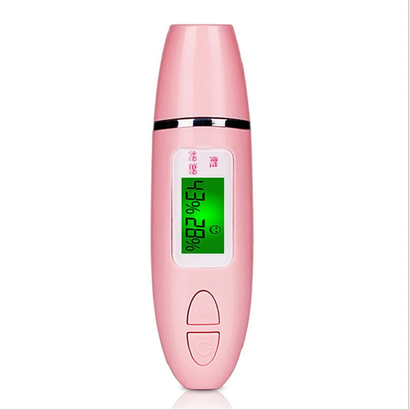 

LCD Intelligent Skin Moisture Tester Water Oil Detector Content Skin Analyzer Facial Moisture Meter Health Tester With Battery