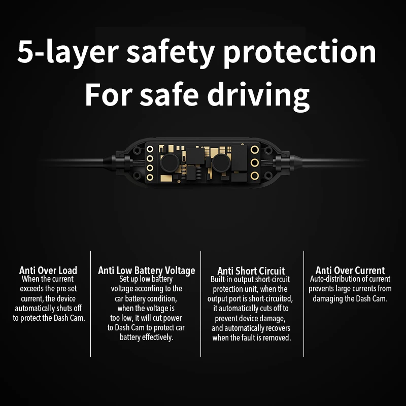 Оригинальный набор DDPai IPS для интеллектуального жесткого провода натуральное