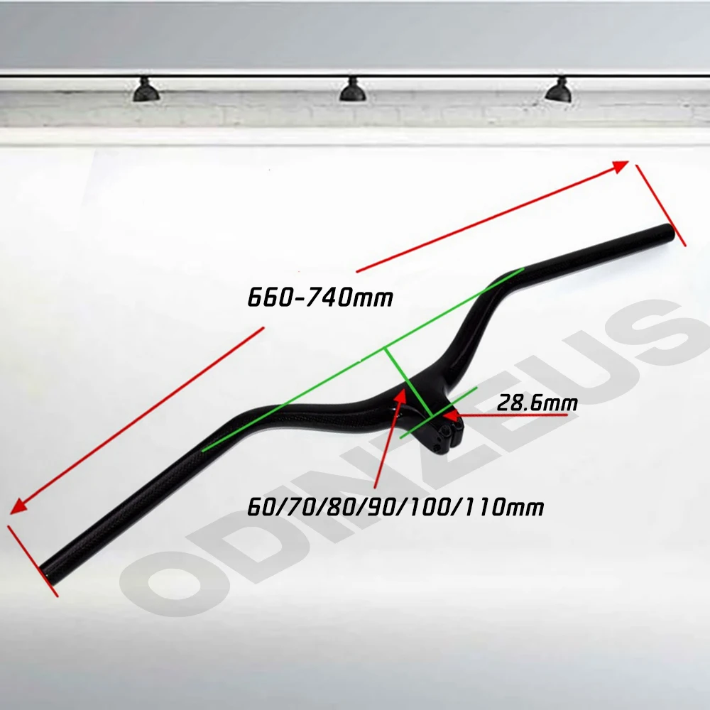 Дешево Руль для горного велосипеда OdinZeus из углеродного волокна, интегрированный руль для горного велосипеда, Фрейзер IC SL -8 -17 -25, три спецификации