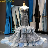 evening dresses long elegant robe de soir%c3%a9e sexy luxury formal dress strapless mermaid evening gown vestido de noche jurken 2020