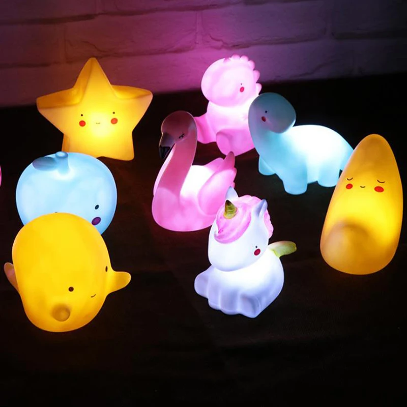 Люминесцентные игрушки Новый Единорог звезда мультфильм Мини яркий детский