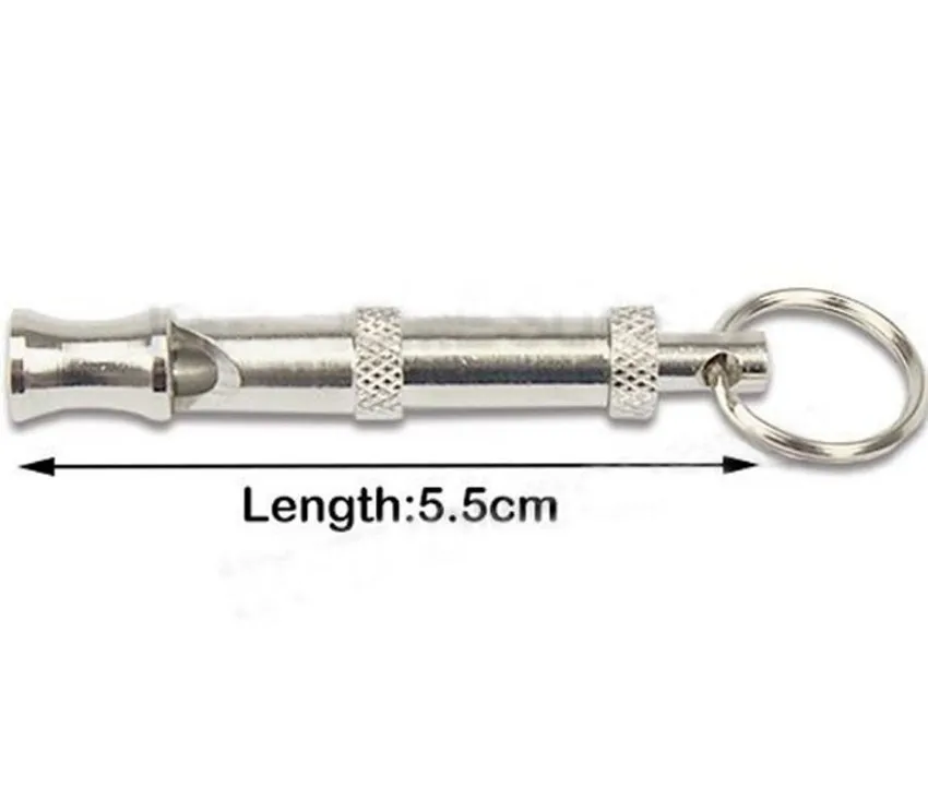 

Silver Pet Training Adjustable Ultrasonic Supersonic Sound Flute Dog Whistle Ultrasonic Adjustable Sound Key Training Free shipp