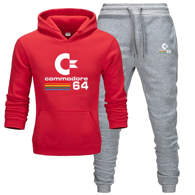 Новинка 2019 брендовый спортивный костюм C64 модная Мужская/женская спортивная