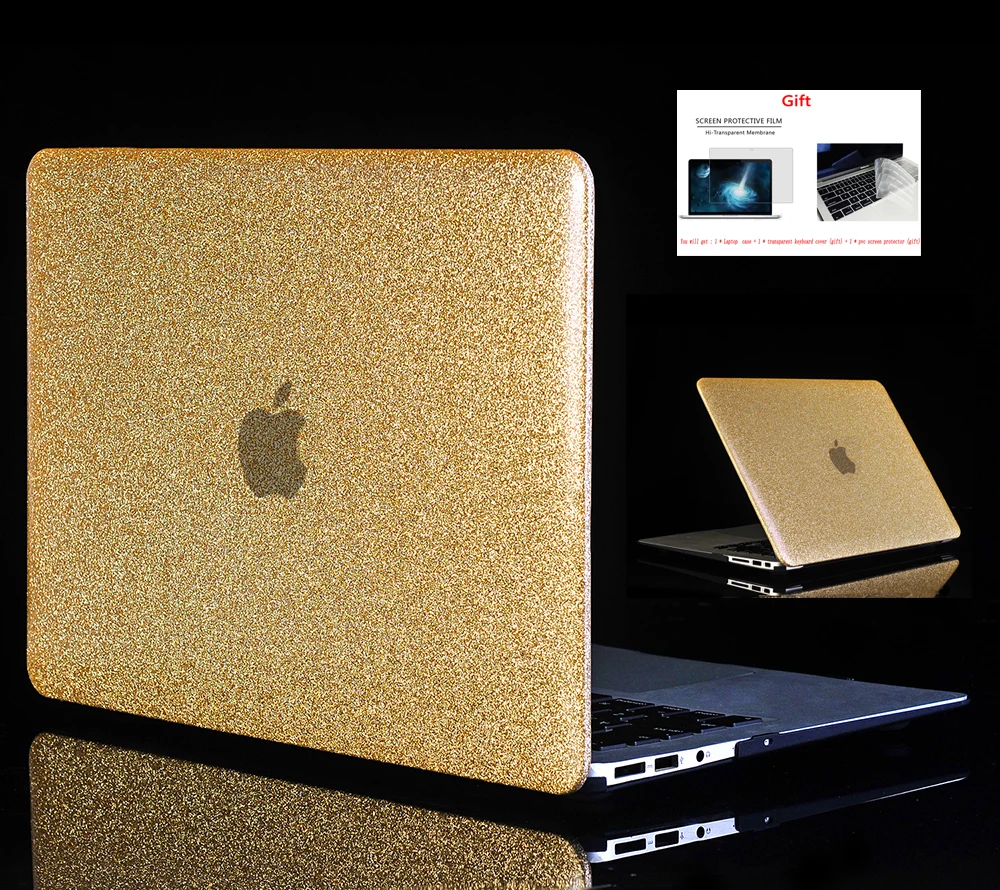 Блестящий жесткий чехол для ноутбука Apple Macbook Air Pro Retina11 &quot12&quot 13 &quot15&quot Mac book New new pro