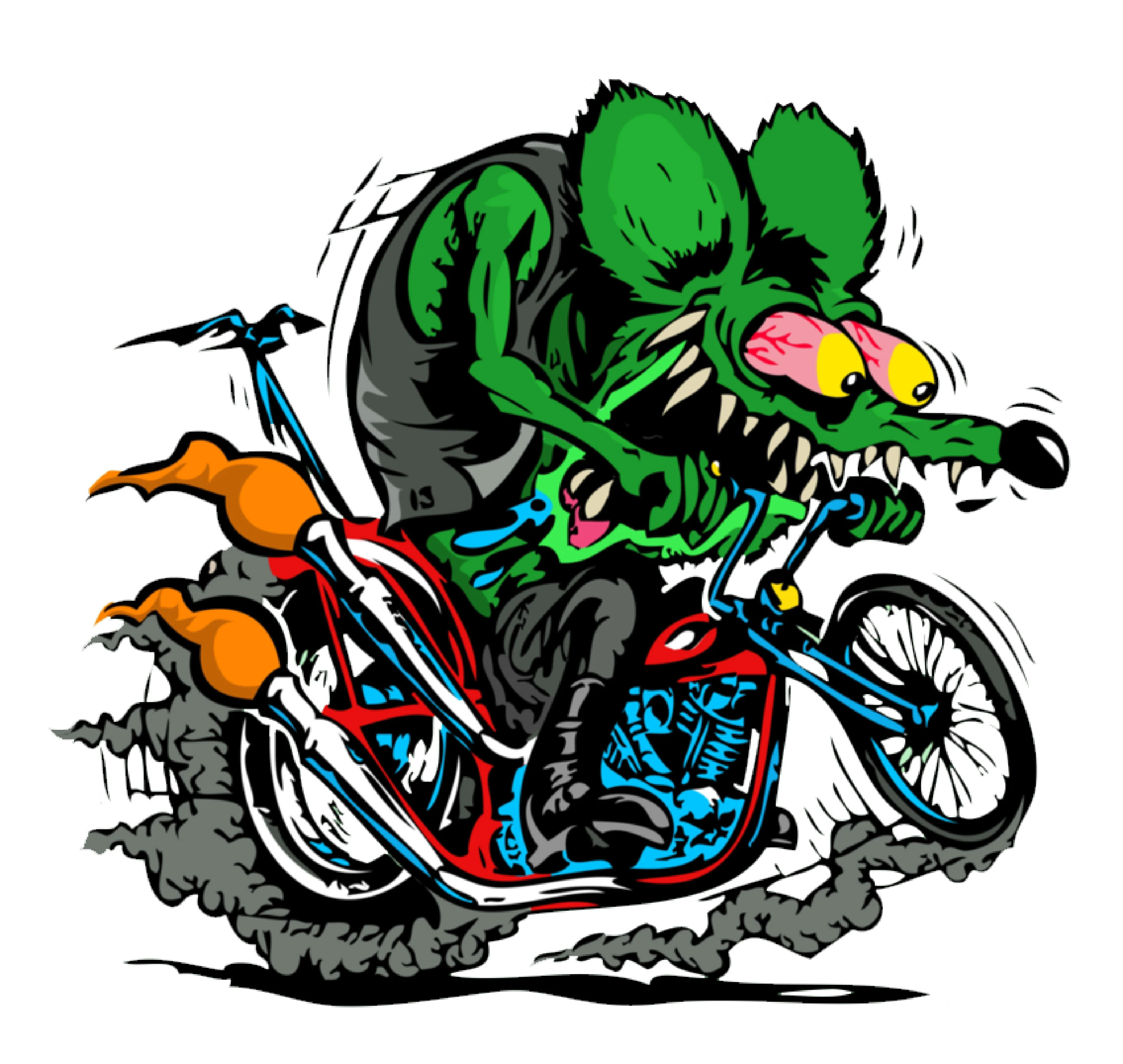 1 шт. Rat Fink Спорт на открытом воздухе забавная Наклейка ПВХ стикер автомобильный