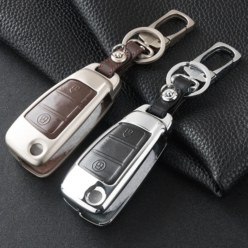 Чехол для автомобильного ключа из цинкового сплава и кожи Chery Tiggo 3 5 E3 E5 бонус Fulwin Ai