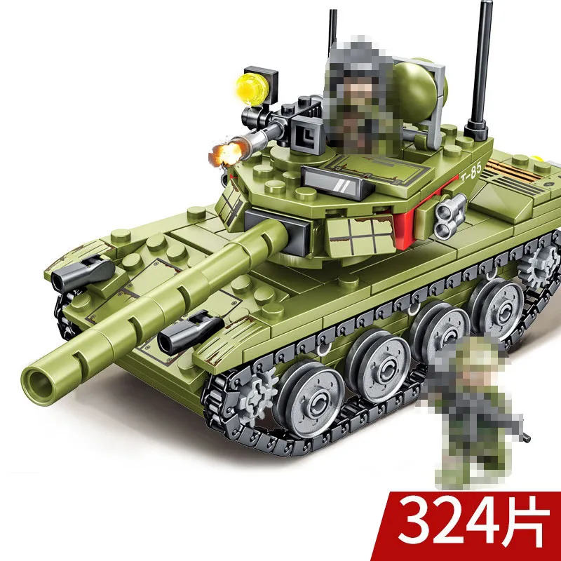 324 шт город DIY военный главный боевой танк модель блоки техника WW2 Империя