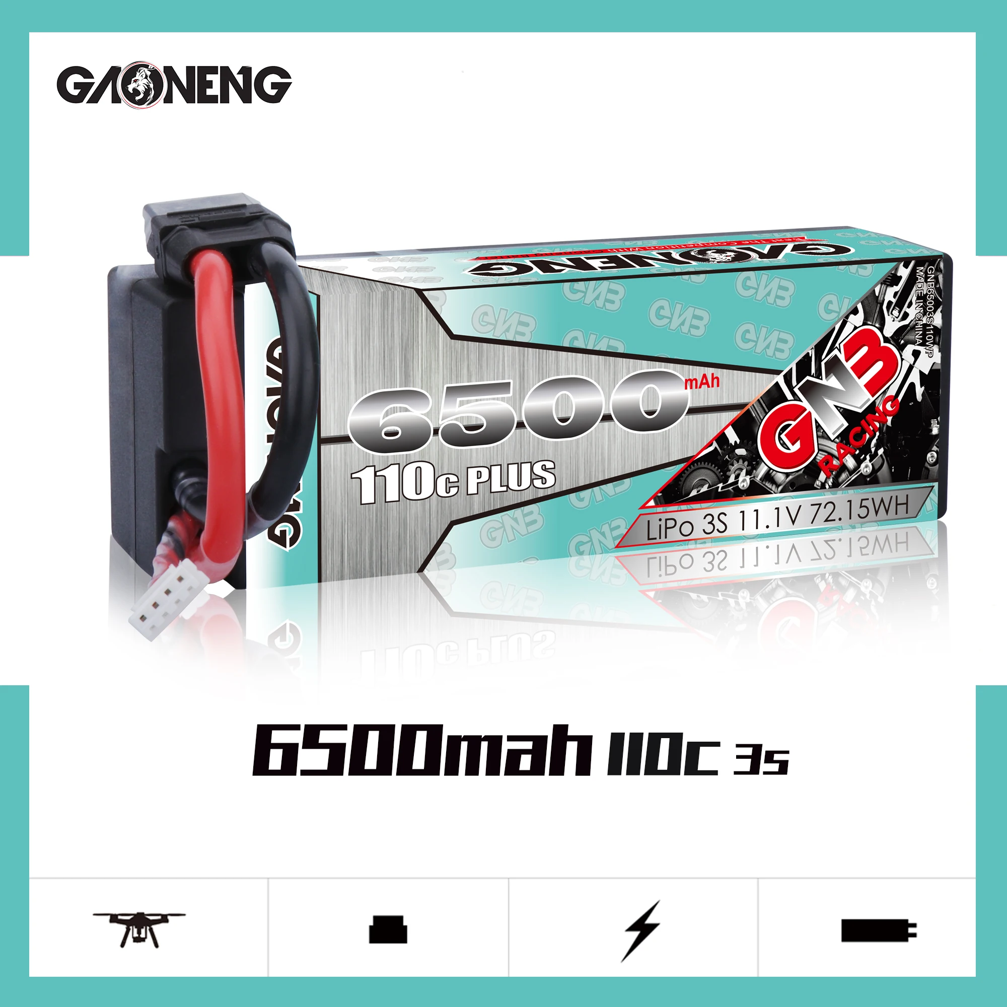 Литий полимерный аккумулятор Gaoneng GNB 3S 6500 мАч 11 1 В 110C T XT60 XT90 EC5 XT150 штекер для