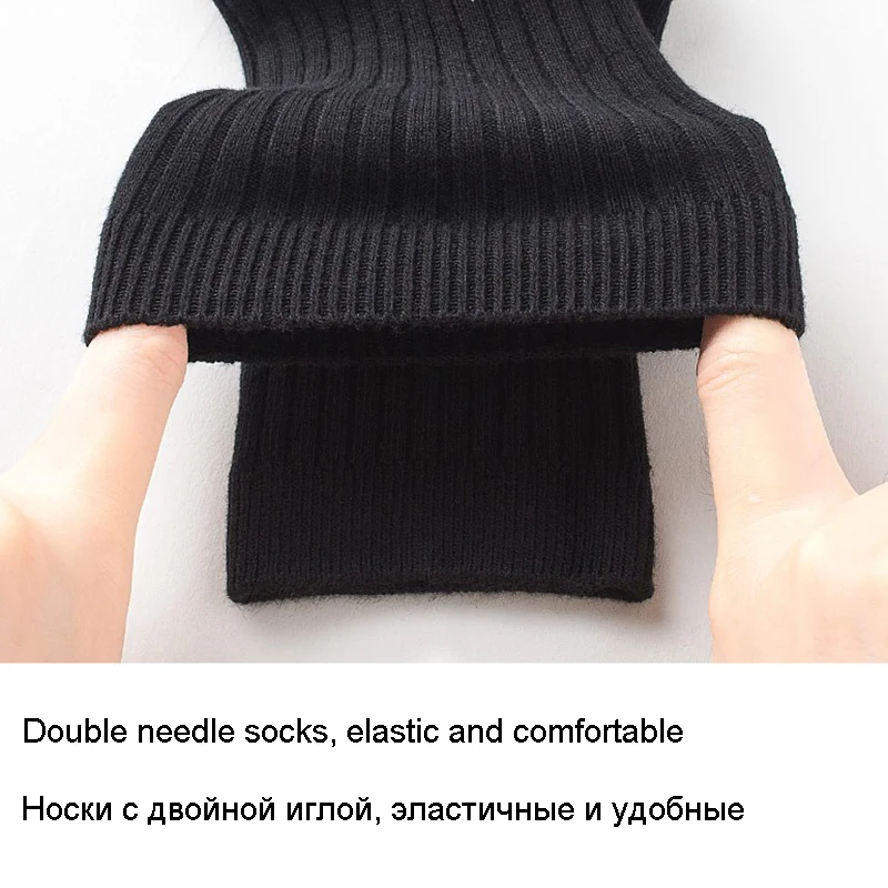 

2021 New Autumn High Quality Cotton Socks Winter Male Crew Business Casual Stripe Fashion Socks Harajuku Compression Socks