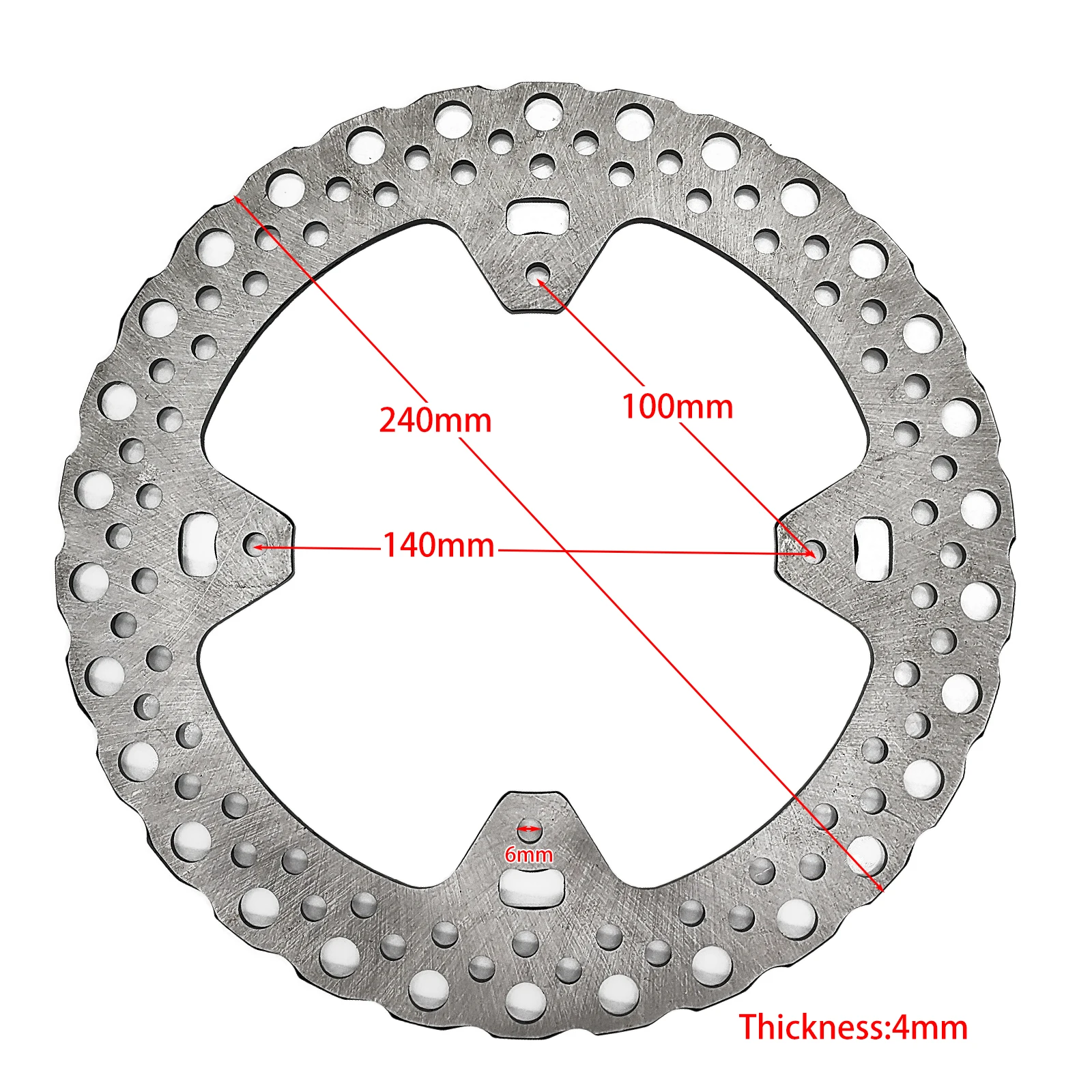 

Мотоциклетный тормозной диск 240 мм, ретро роторный диск для HONDA CR 125 CRF 250 CRF 450 E R X 2002-2008, передний и задний тормозной диск